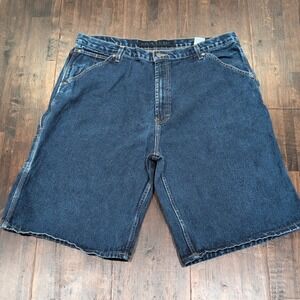 Vintage Nautica Jean Shorts Mens 39x12‎ Tag 42 Blue Carpenter Jorts Y2K Baggy